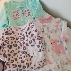 Baby fleece pajamas